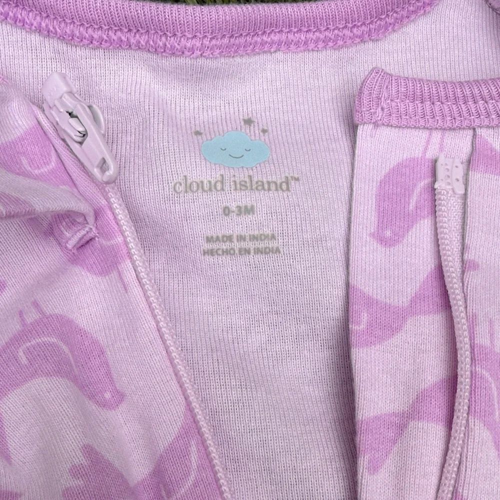 Colorful baby One Piece sleepers set of 4 with zipper